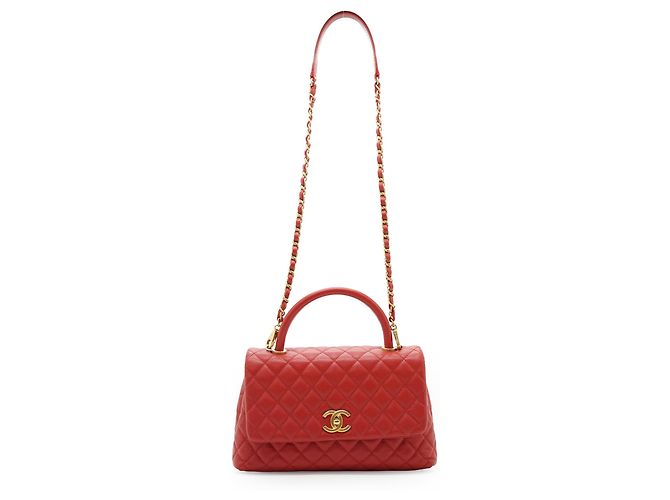 Chanel Bolsa Pequena Coco Handle em Caviar Matelassé - vista 3