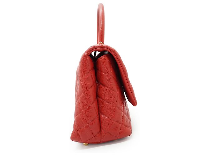 Chanel Bolsa Pequena Coco Handle em Caviar Matelassé - vista 5