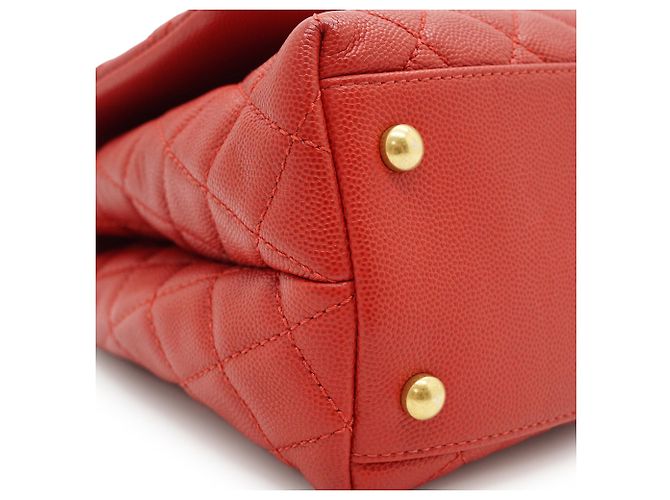 Chanel Bolsa Pequena Coco Handle em Caviar Matelassé - vista 7