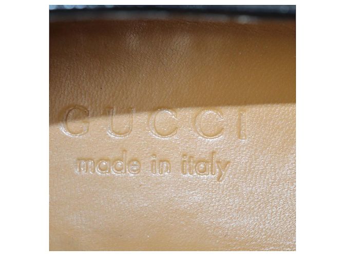 Mocassini Horsebit Gucci in pelle lucida nera - vista 6