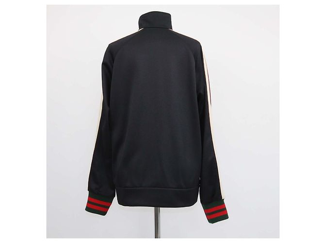 Gucci Track Jacket aus technischem Jersey in Schwarz mit Frontreißverschluss - Ansicht 3