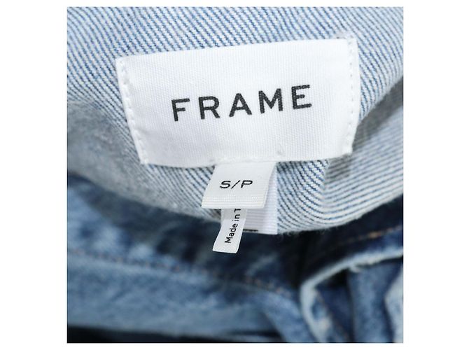 Autre Marque Chaqueta Frame de denim azul distressed - vista 5