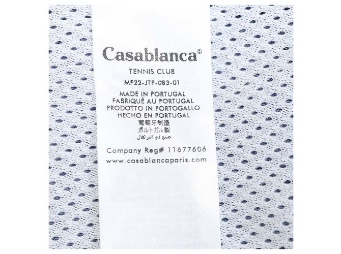 Giacca tuta in velluto Laurel blu navy e bianca Casablanca - vista 6