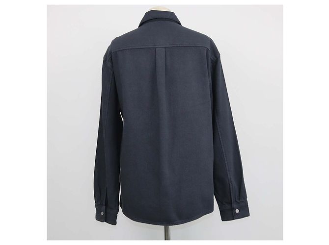 Autre Marque Frame Black Cotton Long Sleeve Overshirt - view 3