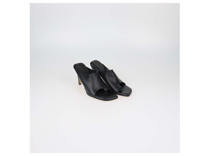 Mules in pelle nera Bottega Veneta - vista 2