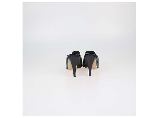 Mules in pelle nera Bottega Veneta - vista 5