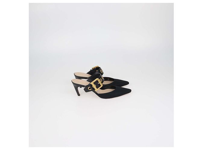 Mules D-Dior Christian Dior in tessuto tecnico nero - vista 3