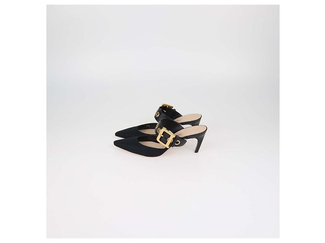 Mules D-Dior Christian Dior in tessuto tecnico nero - vista 4