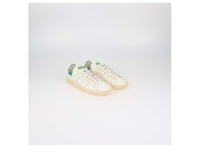 Autre Marque Sneakers Balenciaga x Adidas Off White Leather Stan Smith Worn Out - vista 2
