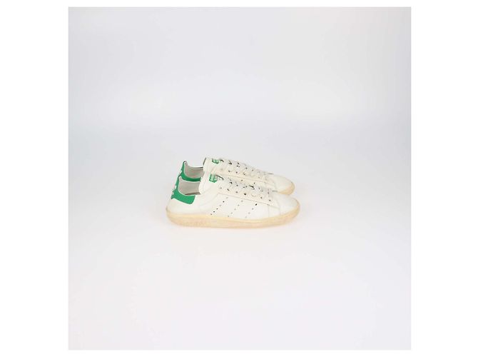 Autre Marque Sneakers Balenciaga x Adidas Off White Leather Stan Smith Worn Out - vista 3