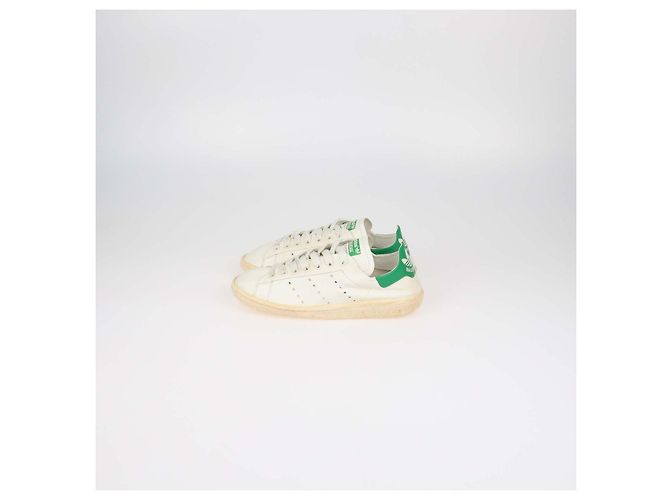 Autre Marque Sneakers Balenciaga x Adidas Off White Leather Stan Smith Worn Out - vista 4