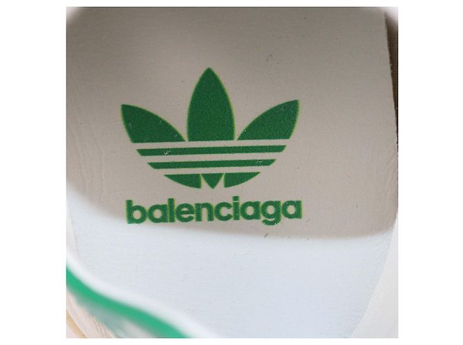 Autre Marque Sneakers Balenciaga x Adidas Off White Leather Stan Smith Worn Out - vista 6