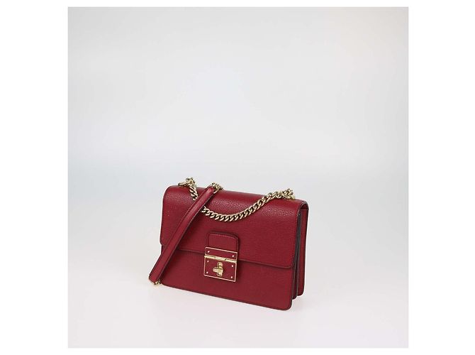 Borsa a tracolla Rosalia in pelle rossa Dolce & Gabbana - vista 2