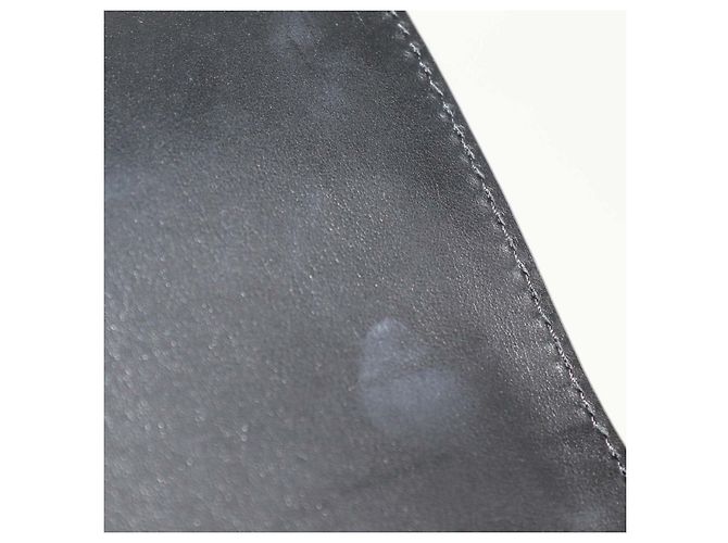 Autre Marque Demellier The Vancouver Shoulder Bag in tela a righe bianco e nero e pelle - vista 7
