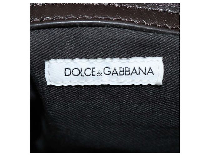 Mochila cargo Dolce & Gabbana de tela acolchada marrón con estampado de leopardo - vista 6