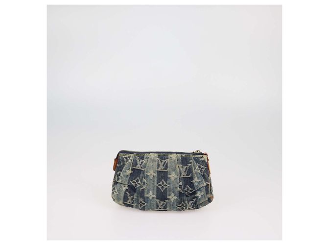Louis Vuitton Blue Monogram Denim Raye Kosmetiktasche - Ansicht 3