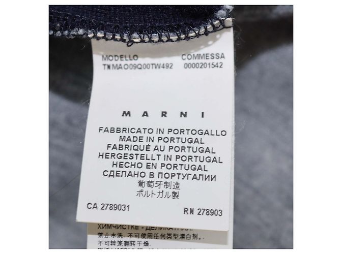 Marni Langärmeliges Maxikleid aus tricolor Mischgewebe Colorblock - Ansicht 6