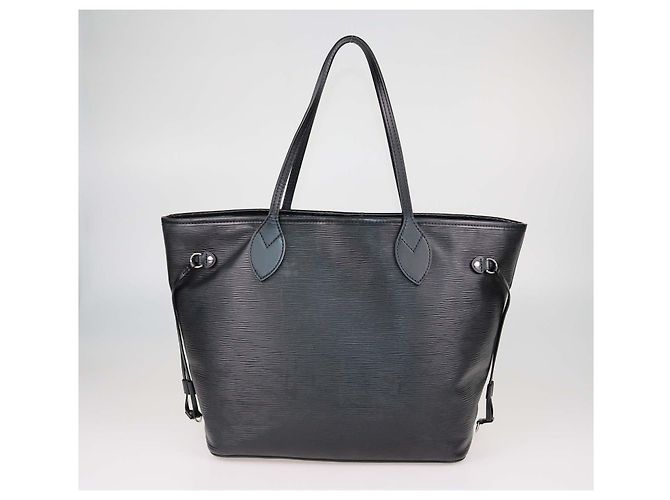 Borsa Louis Vuitton Neverfull MM in pelle Epi nera - vista 4
