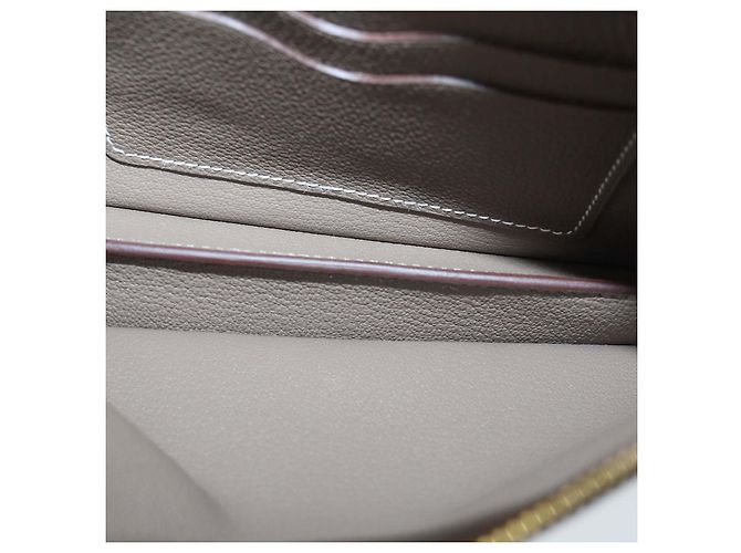 Hermès Hermes Etoupe Evercolor Leather Zipengo Chaine d'Ancre To Go Pouch - vista 6