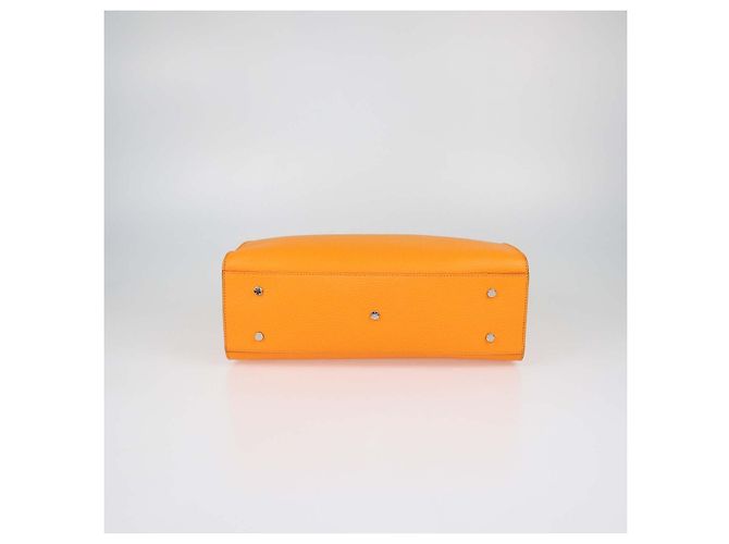 mala Tote Cybill Média em Couro Laranja Aigner - vista 4