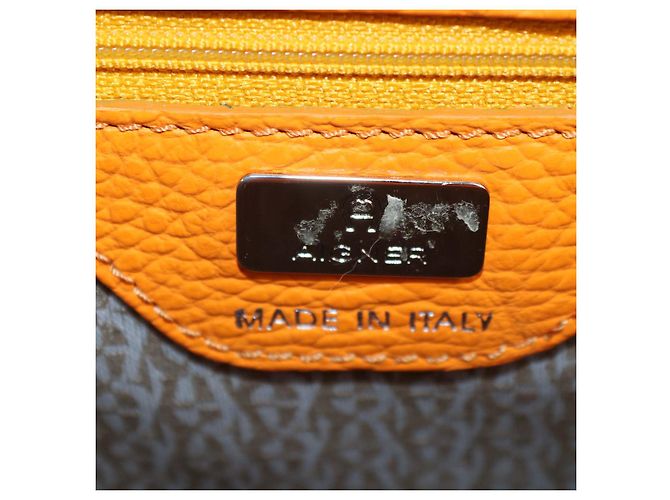 mala Tote Cybill Média em Couro Laranja Aigner - vista 5
