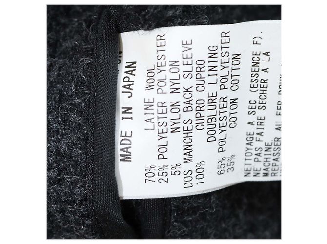 Autre Marque Y's by Yohji Yamamoto Tweed-Blazer in Dunkelgrau - Ansicht 6