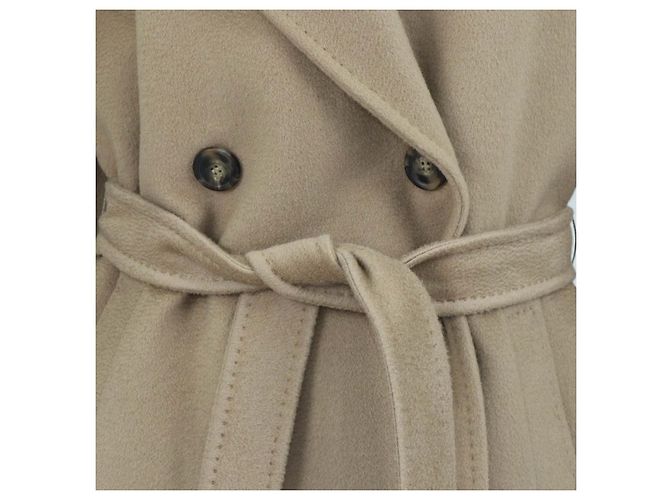 Weekend Max Mara Beige Wool Belted Trench Coat - view 4