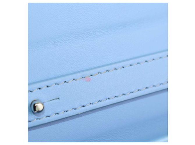 Borsa Samantha Mach & Mach in raso azzurro con piccolo doppio fiocco - vista 7