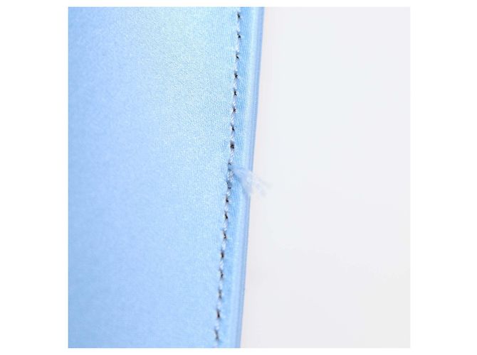 Borsa Samantha Mach & Mach in raso azzurro con piccolo doppio fiocco - vista 8