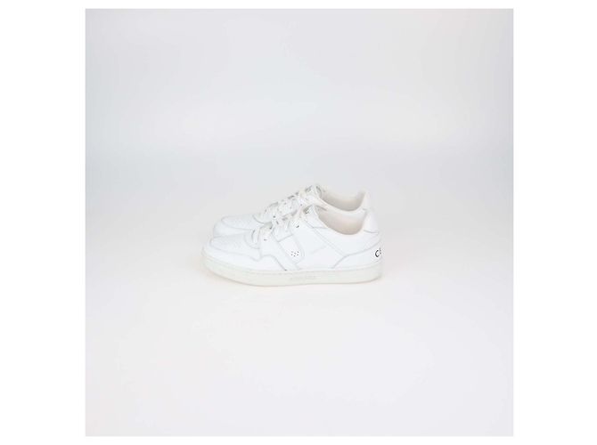Céline Celine CT-04 Low Top Sneaker aus weißem Leder - Ansicht 4