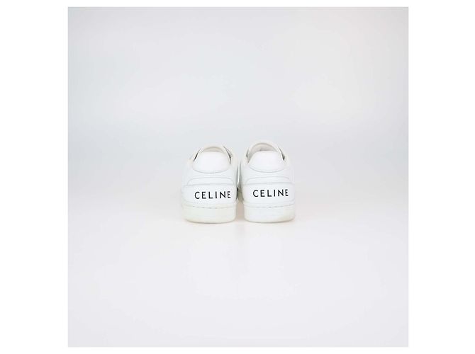 Céline Celine CT-04 Low Top Sneaker aus weißem Leder - Ansicht 5