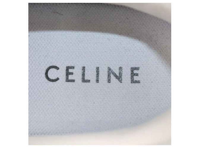 Céline Celine CT-04 Low Top Sneaker aus weißem Leder - Ansicht 6