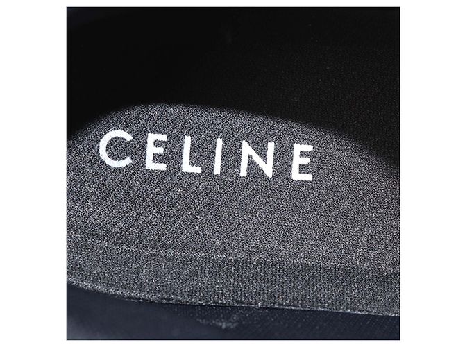 Céline Celine Baskets Basses CT-04 en Cuir Noir et Blanc - vue 6