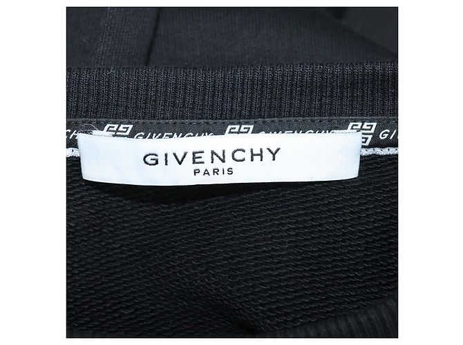 Givenchy Sweatshirt aus schwarzer Baumwolle mit Logo-Print und Loopback - Ansicht 5