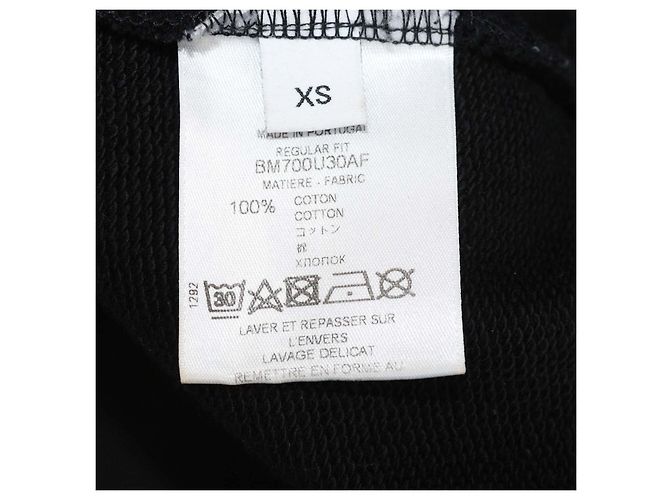 Givenchy Sweatshirt aus schwarzer Baumwolle mit Logo-Print und Loopback - Ansicht 6