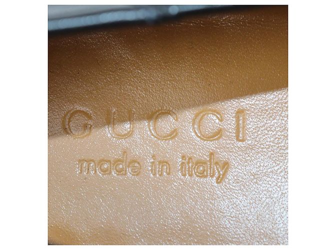 Mocassini Gucci in pelle nera con morsetto Horsebit e fascia Web - vista 6