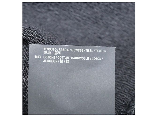 Sudadera con capucha Balenciaga de algodón negro con estampado de logo - vista 7