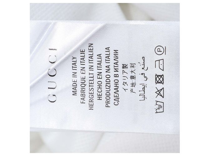 Gucci Polohemd aus Strick mit Web-Kragen aus weißer Baumwolle - Ansicht 6