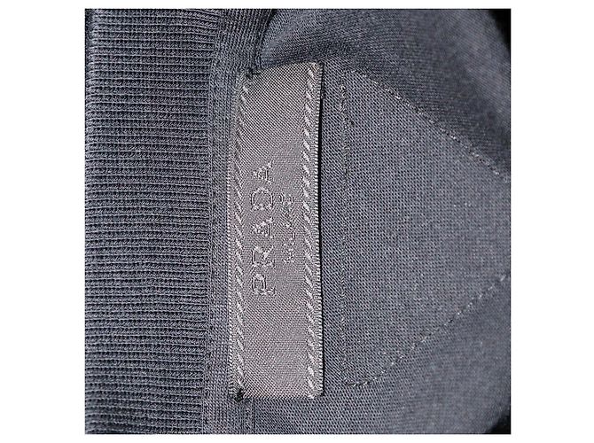 T-shirt in jersey di cotone nero con girocollo Prada - vista 7