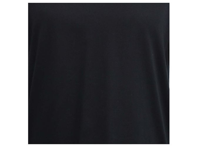 T-shirt in jersey di cotone nero con girocollo Prada - vista 4