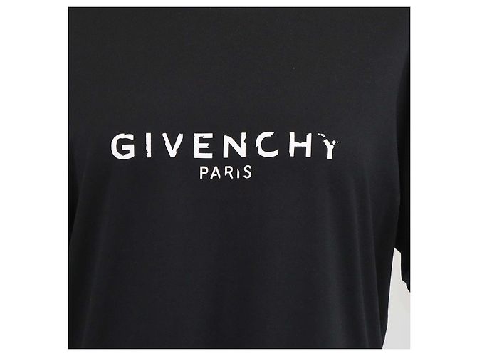 Givenchy T-Shirt aus Baumwolle in Schwarz mit Logo-Print und Rundhalsausschnitt - Ansicht 4