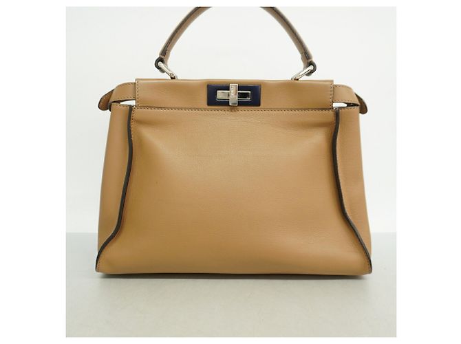 Borsa in pelle Fendi Peekaboo - vista 11