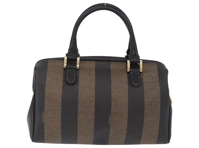 Fendi Vintage Pequin Boston Coated Canvas Mini - vista 2