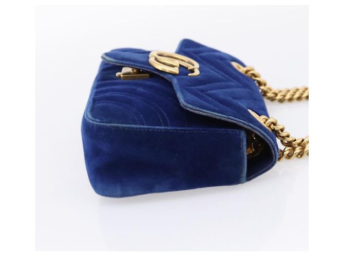 Gucci GG Marmont Matelassé Velvet Small - vista 4
