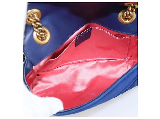Gucci GG Marmont Matelassé Velvet Small - vista 5