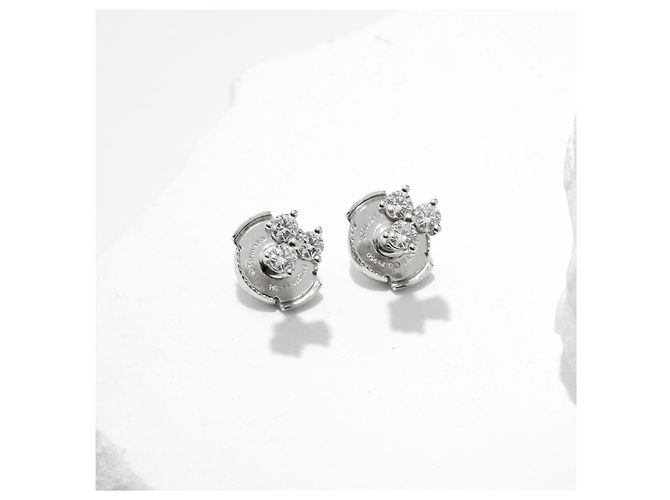 Tiffany & Co. Aria Ohrstecker Platin 950  mit Diamanten - Ansicht 3