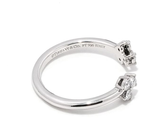 Tiffany & Co. Aria Ring Platin 950 Brillanten 0,28 ct Luxus Box Gr.51 - Ansicht 6