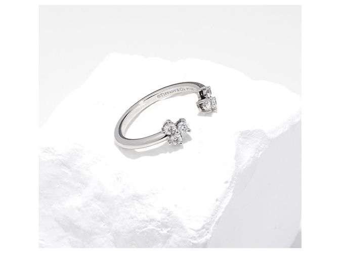 Tiffany & Co. Aria Ring Platin 950 Brillanten 0,28 ct Luxus Box Gr.51 - Ansicht 8