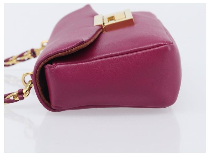 Fendi Be Baguette Flap Leather Mini - vue 4