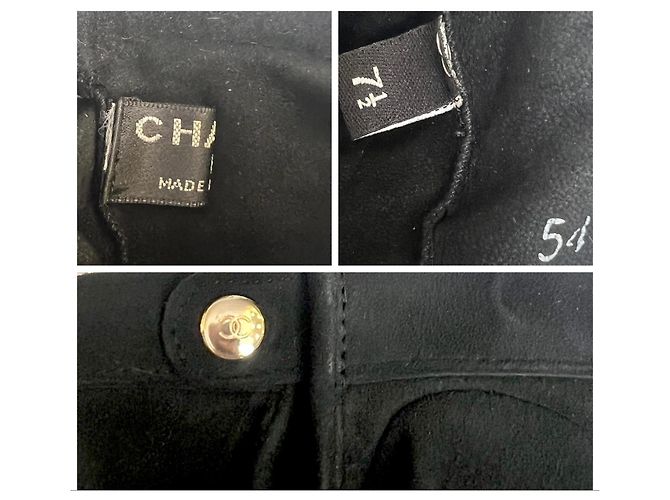 Guantes sin dedos Chanel Paris-Dallas con flecos y cadenas - vista 8